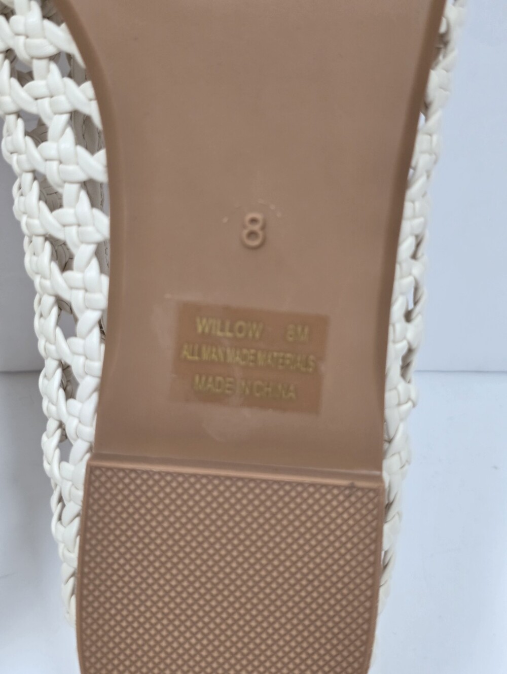 Camila Coelho Revolve Willow Woven Square Toe Euro Summer Ballet Flats Sz.8 - Picture 9 of 9